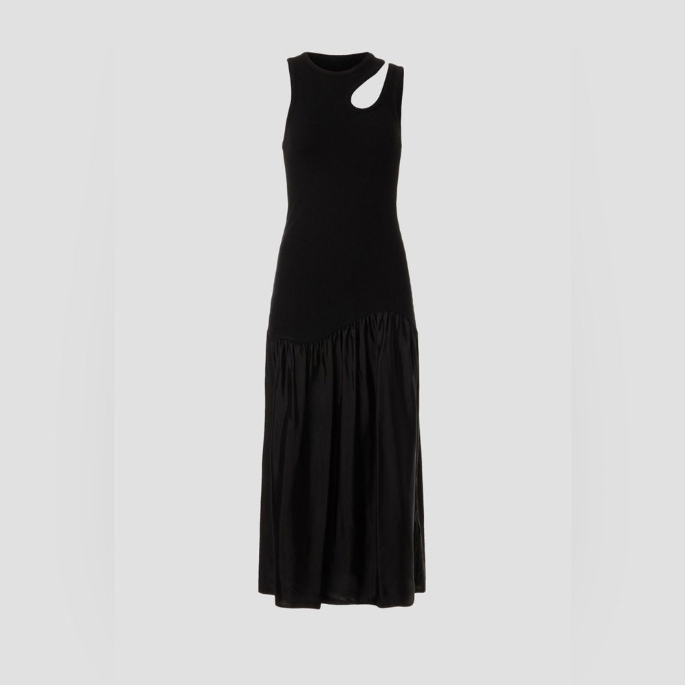 Sandro Black Cutout Maxi Dress
